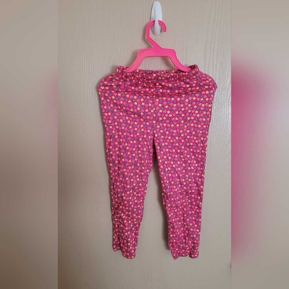Basic Editions Vintage 90s Floral Girls Leggings Size 5T NWT